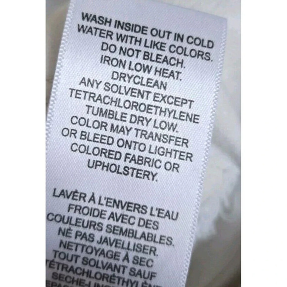 Frame Denim Jeans Women's 27 Le High  Blanc White High Rise Raw Hem Cropped - Picture 7 of 8